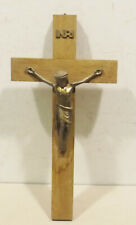 Braunes Holzkreuz/Kruzifix mit