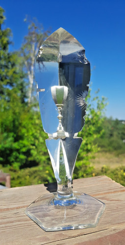 Bleikristall glas obelisk - bleikristall,