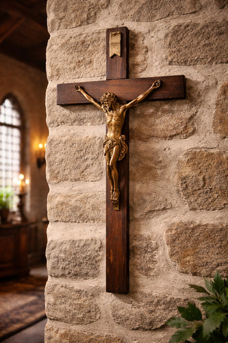 Antikes black forest cross - black,
